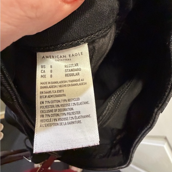 American Eagle Outfitters Distressed Black Jeans - Picture 3 of 3
